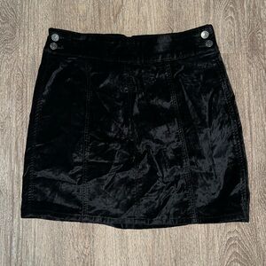 Free people velvet midi skirt